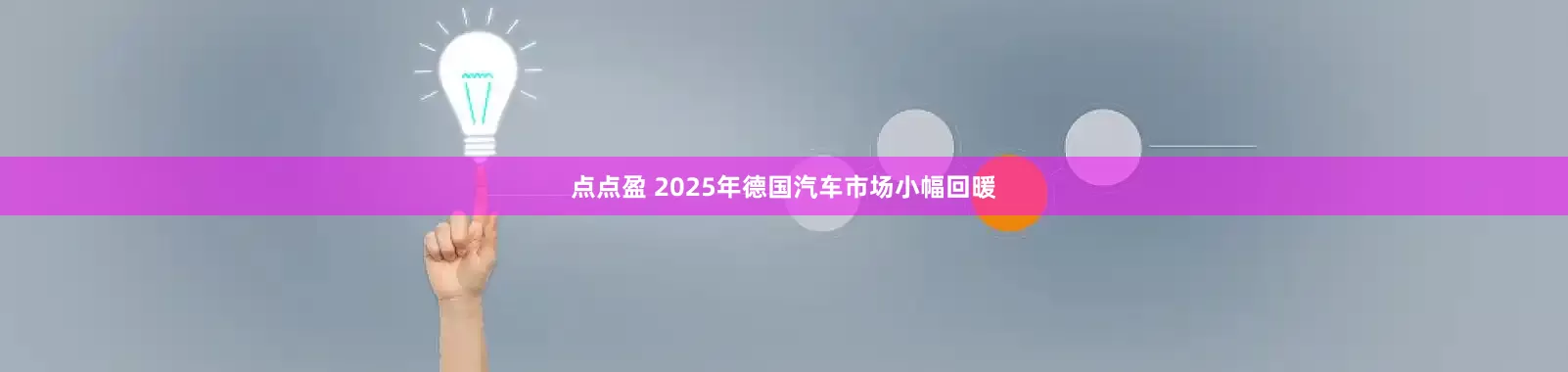 点点盈 2025年德国汽车市场小幅回暖